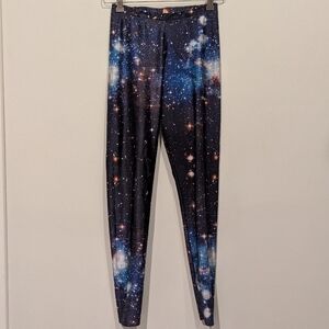 Blackmilk blue galaxy Print Leggings M